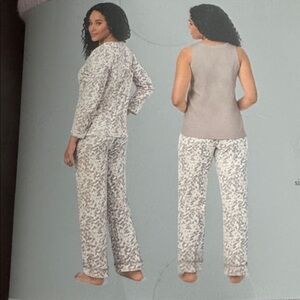 Carol Hochman 3 piece cotton pajama set size XXL
